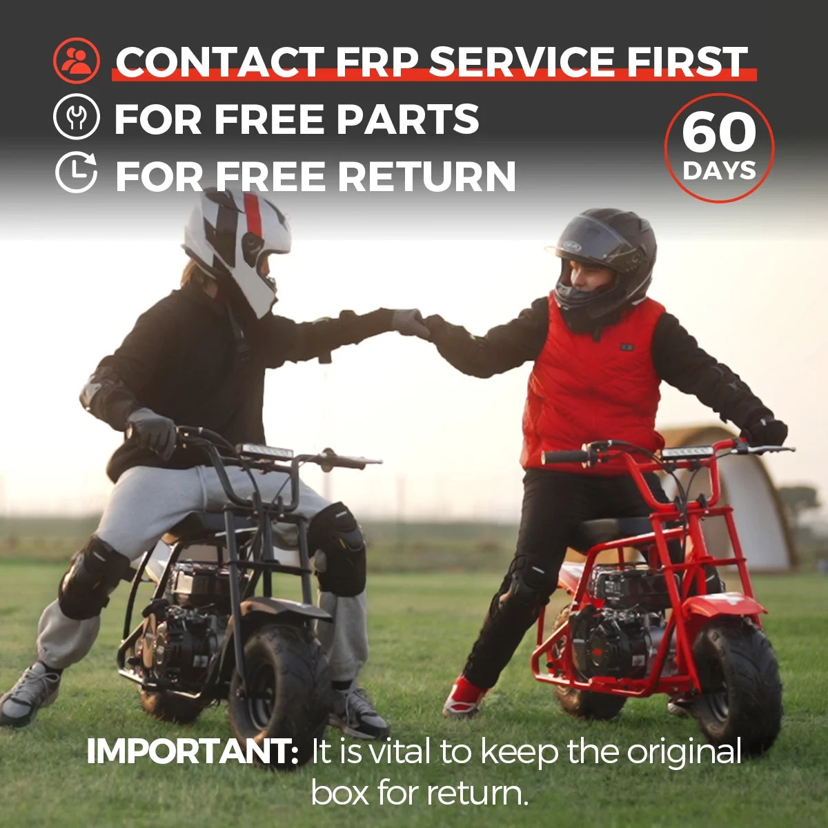 FRP GMB100 99cc 4-Stroke Gas Powered Mini Bike