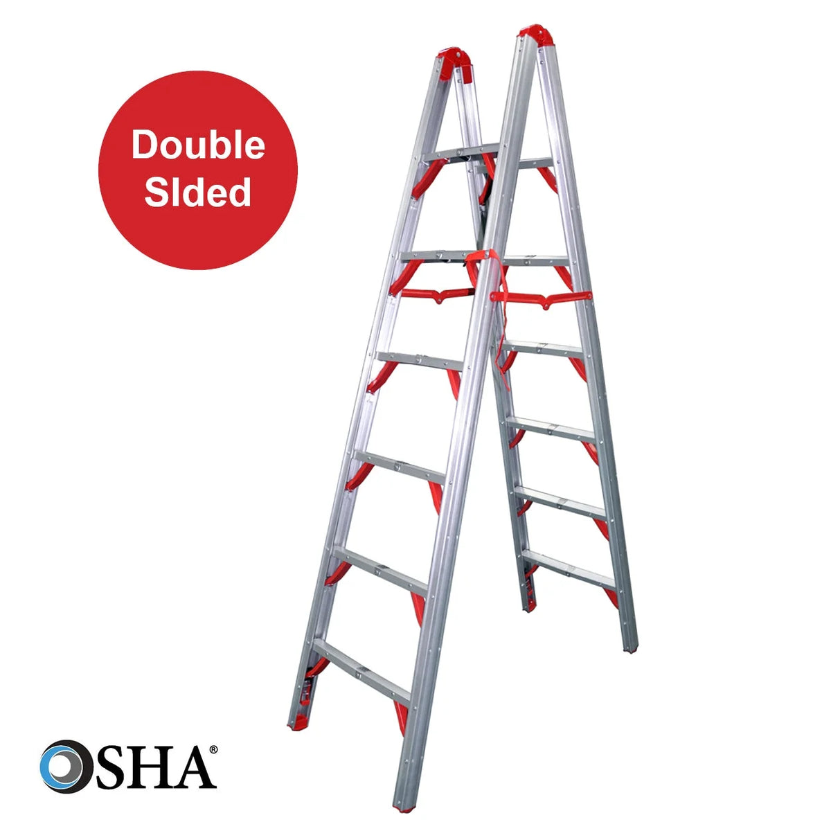 Telesteps 7ft Double-Sided STIK Step Ladder �C Folds to 4x4, 250lb (700FLD)