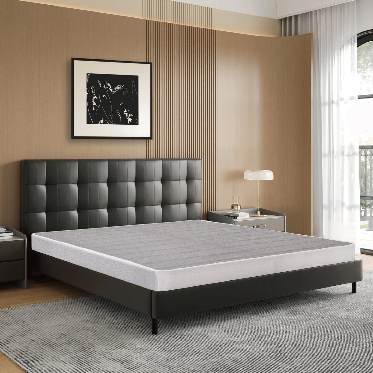 EGOHOME 5 inch Queen Size Metal Box Spring, Easy Assembly Mattress Foundation