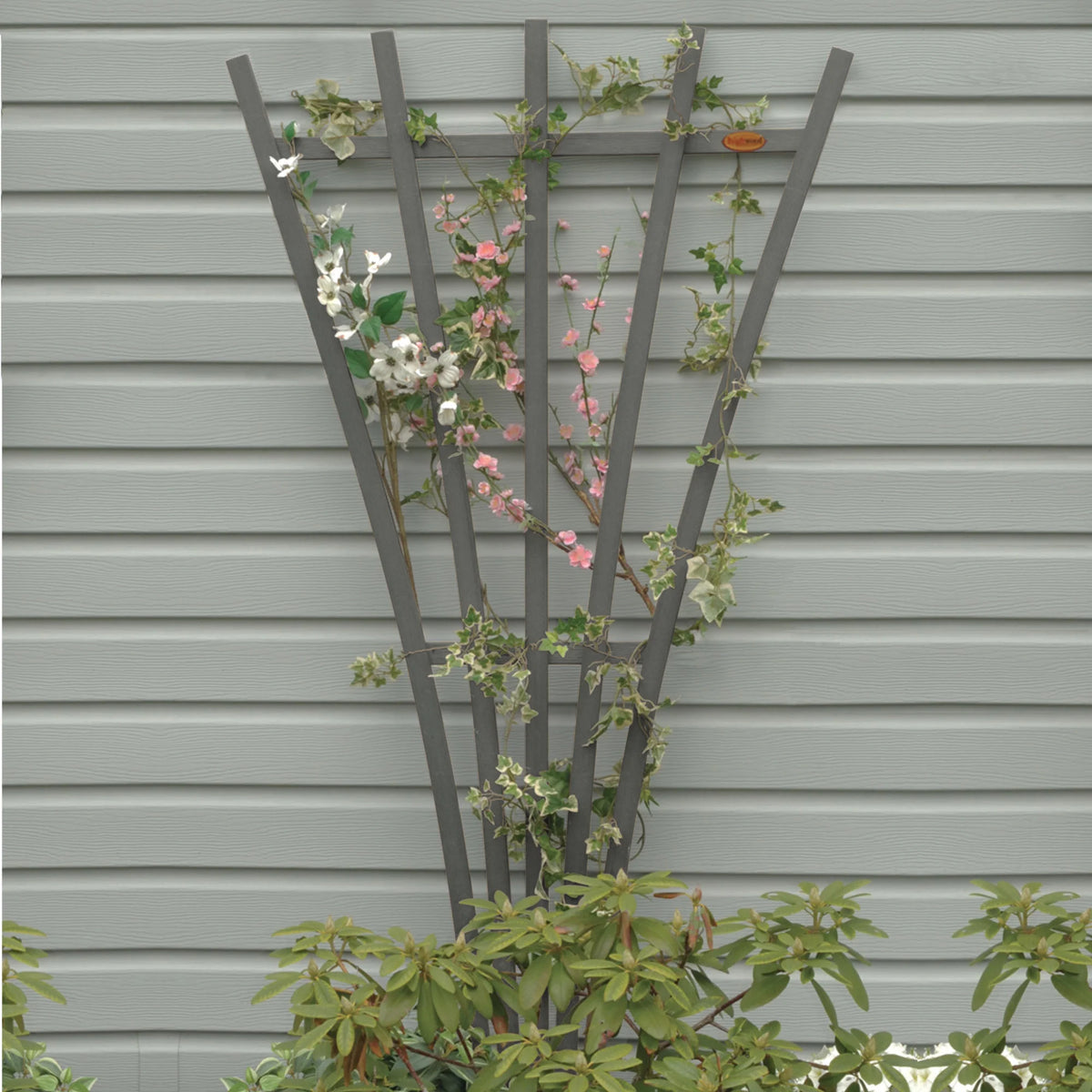Highwood 6ft Traditional Fan Trellis - 30" L x 1.4" W x 72" H, Outdoor, Eco-friendly, Synthetic Wood