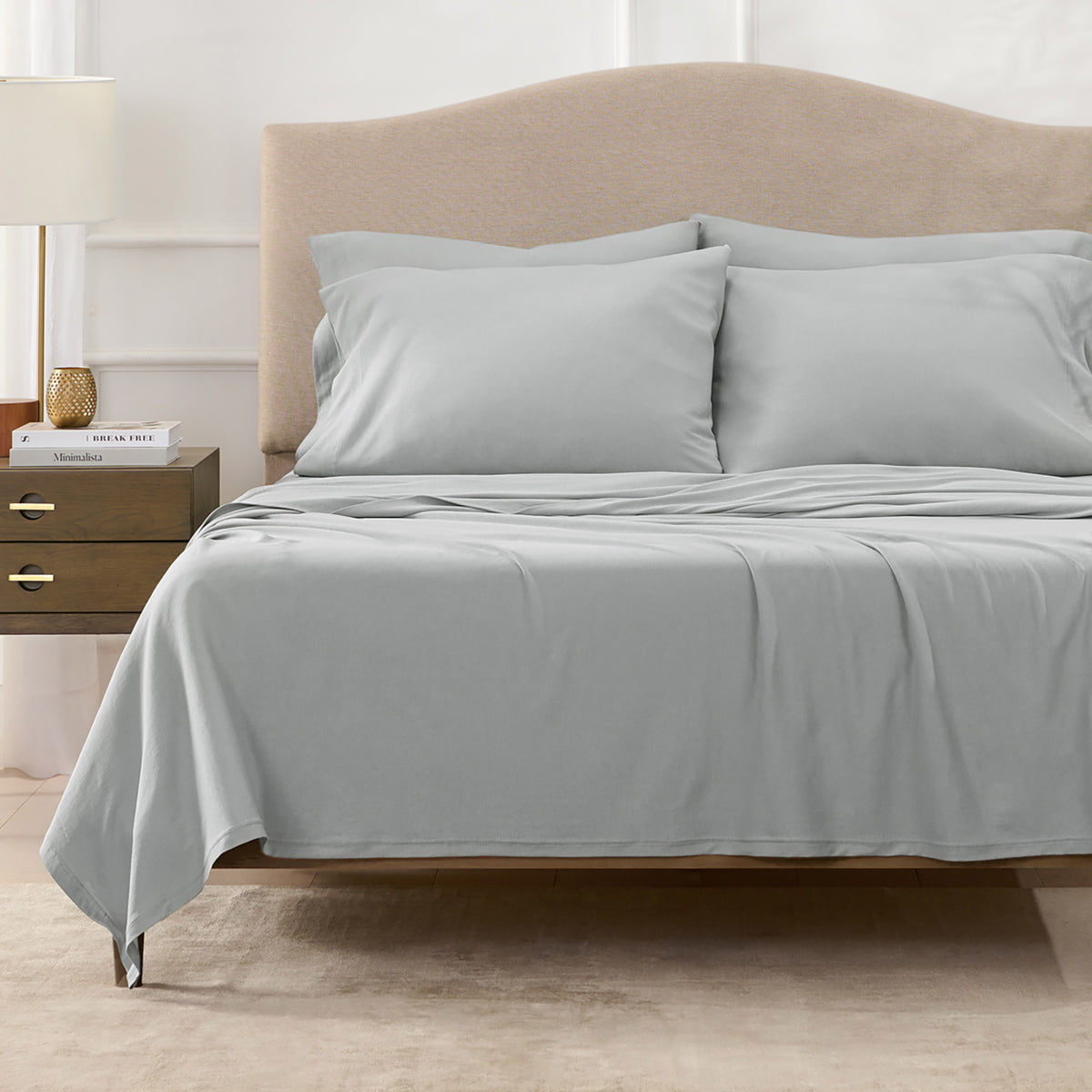 Charisma Cotton Jersey Knit 6-piece Sheet Set