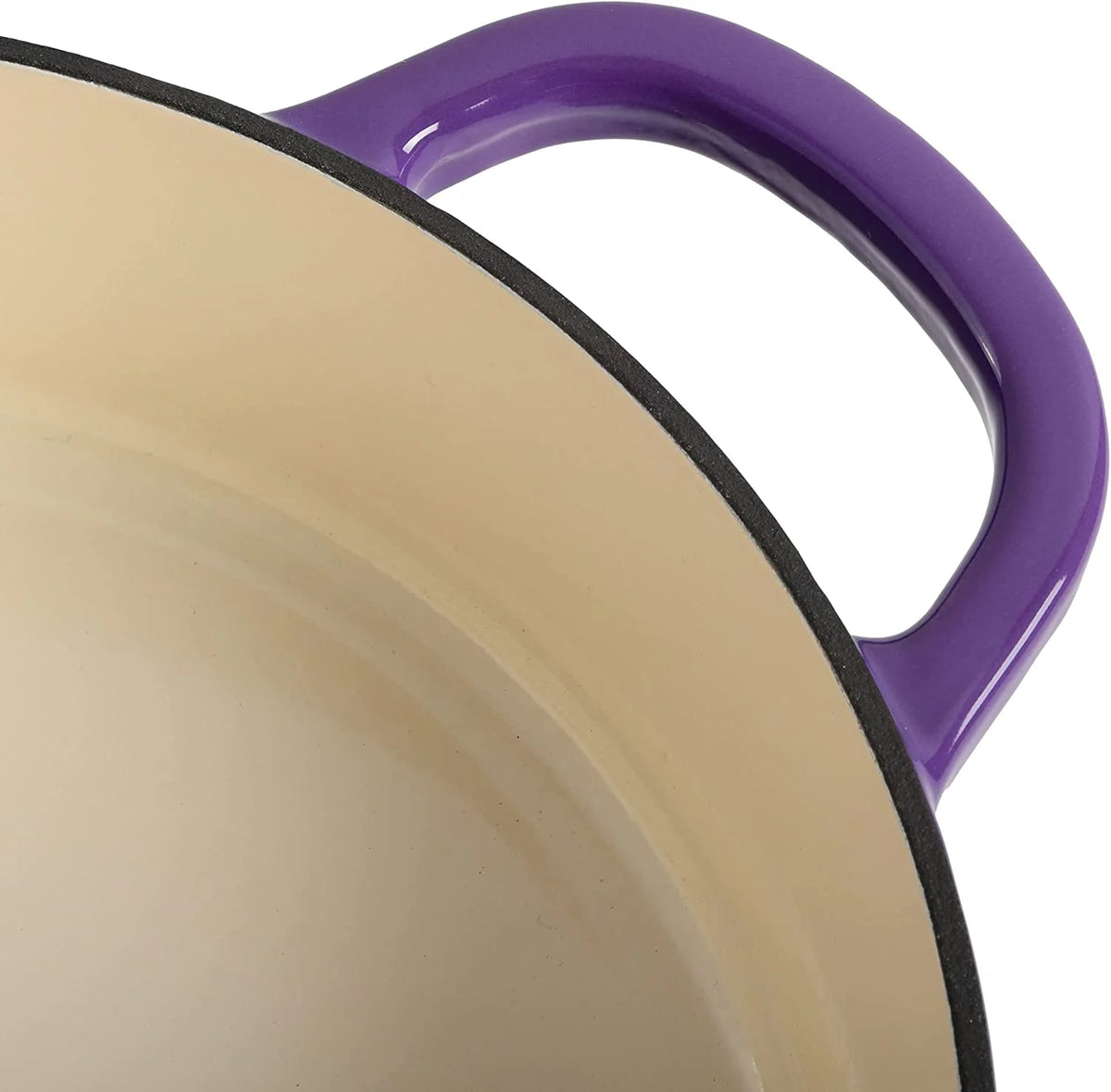 Crock-Pot Artisan 2 Piece 5 Quart Enameled Cast Iron Braiser with Lid in Lavender