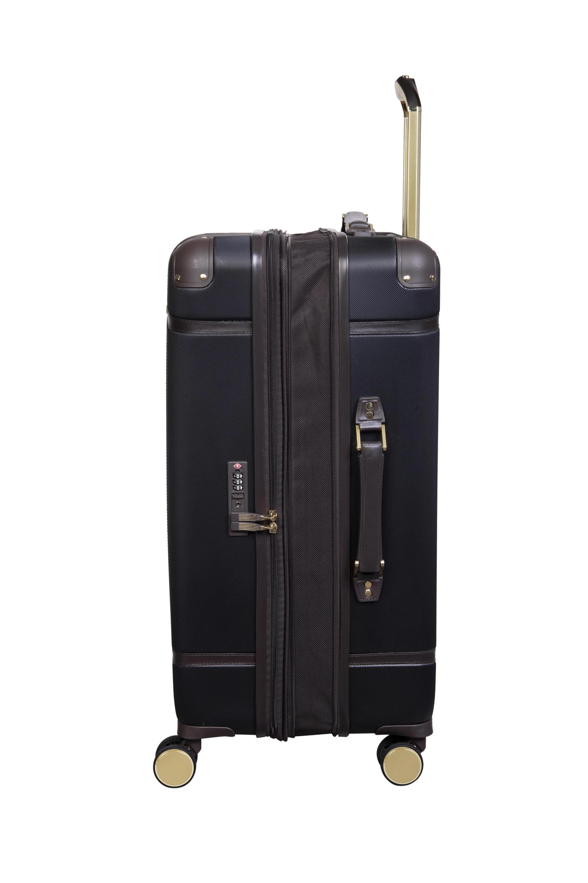 it luggage Superiority 28" Hardside Checked 8 Wheel Expandable Spinner, Black