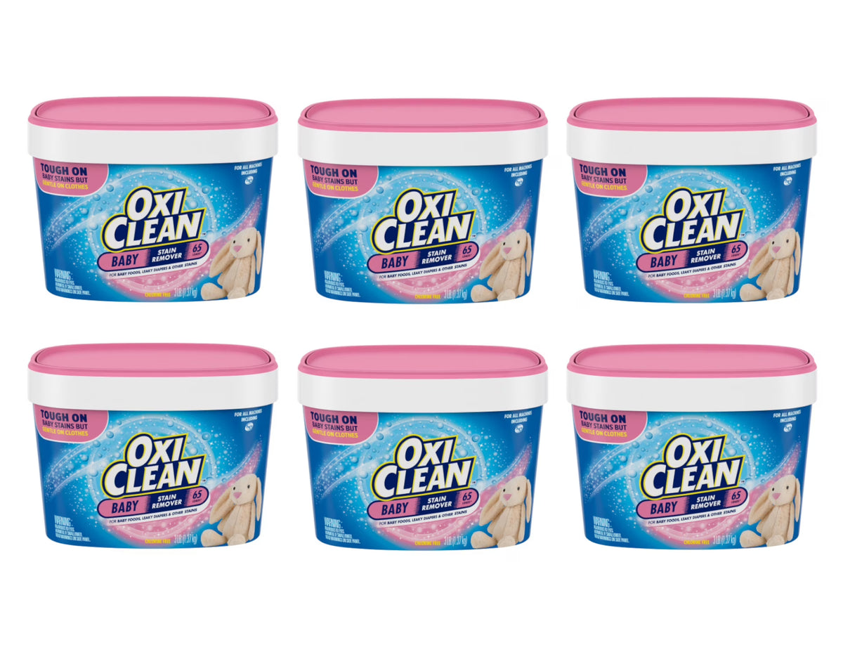 OxiClean Baby Stain Soaker, 3lbs. - Pack of 6