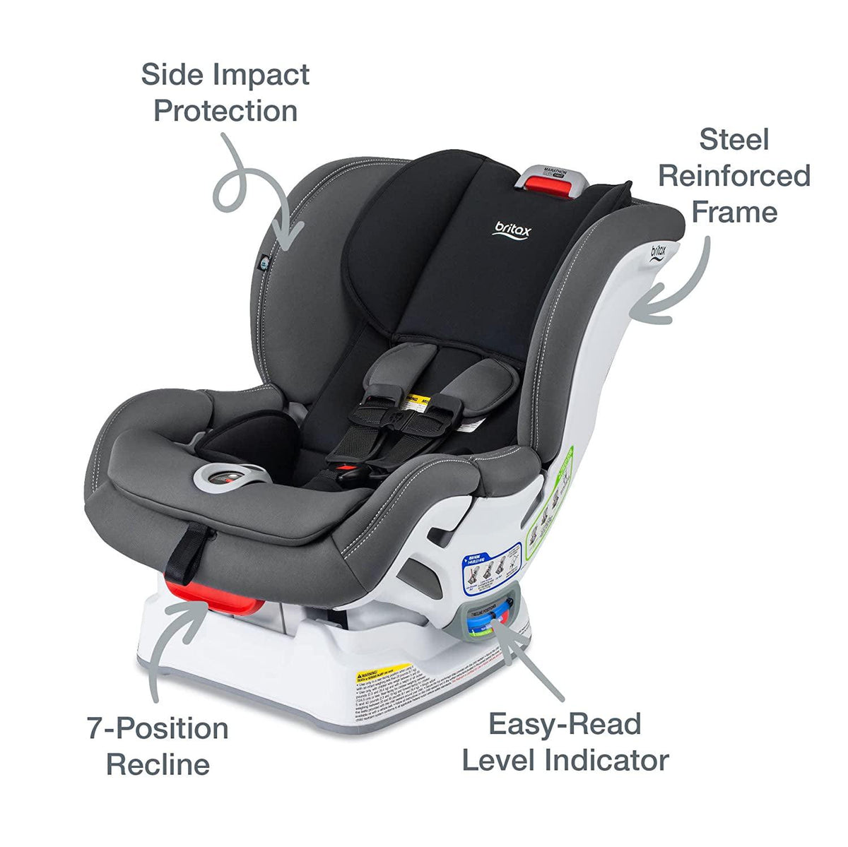 Britax Marathon Clicktight Convertible Car Seat. Mod Black SafeWash