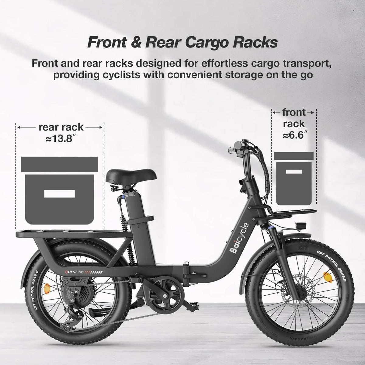 Electric Bike for Adults with 1500W Peak Motor,80Miles Max Range,7 Speed Gear,750WH Detachable Battery,Folding Ebike with 20'' Fat Tire��Full Suspension UL Certificated Bicycle