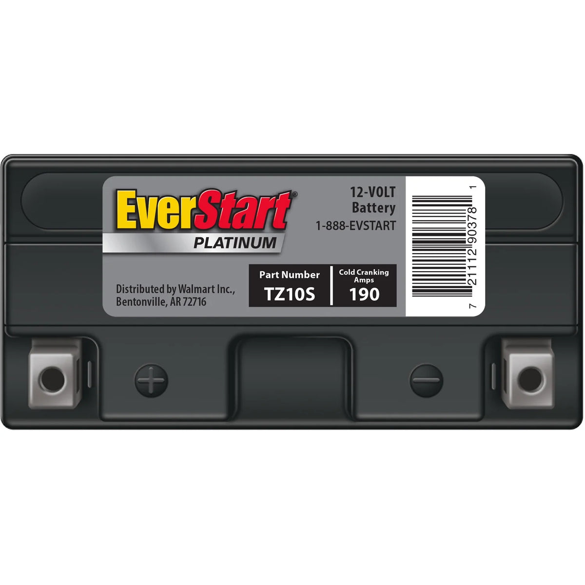 EverStart Platinum AGM Power Sport Battery, Group Size TX10S 12 Volt, 190 CCA