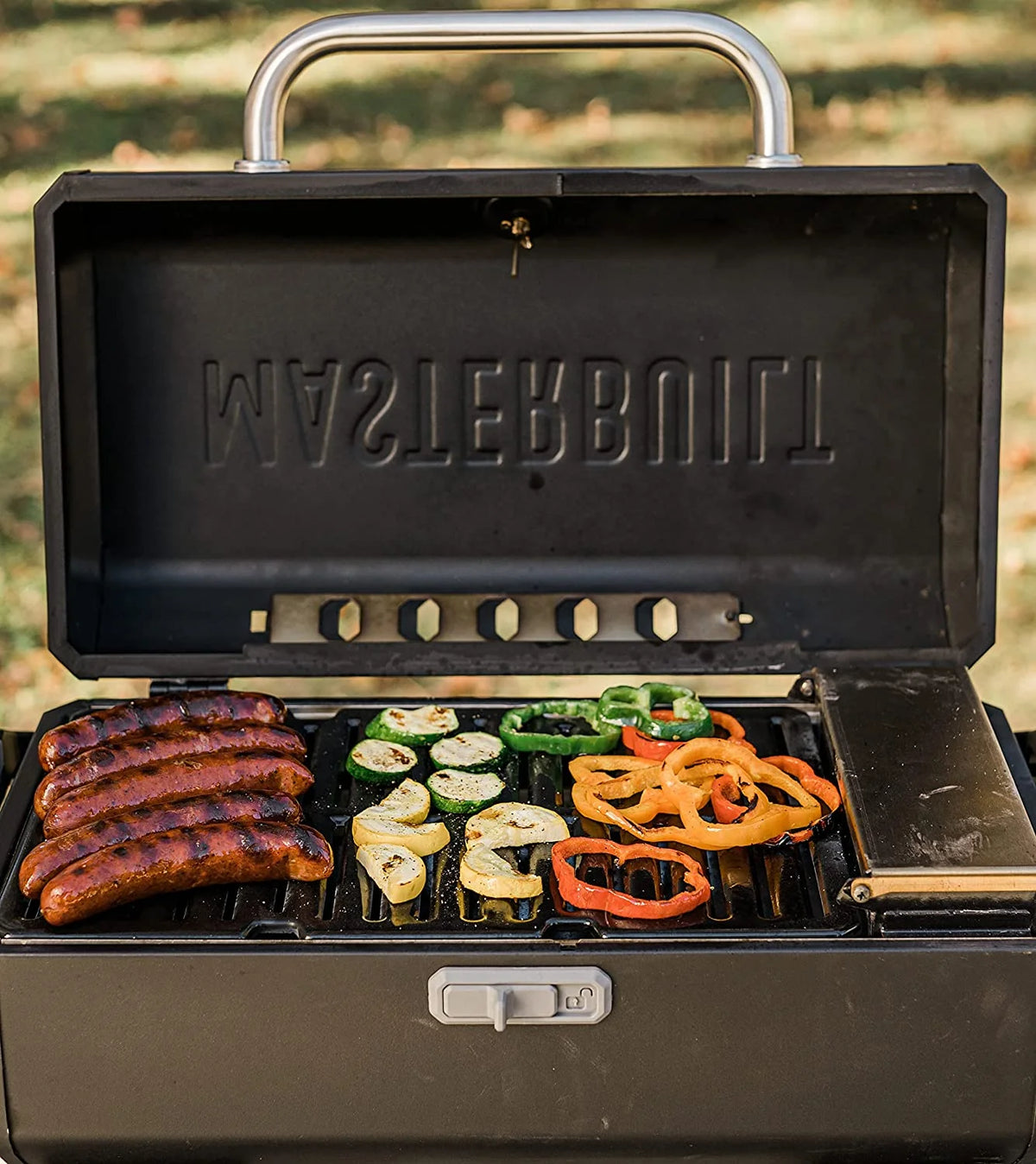 Masterbuilt Portable Charcoal Grill and Smoker with Analog Temperature Control