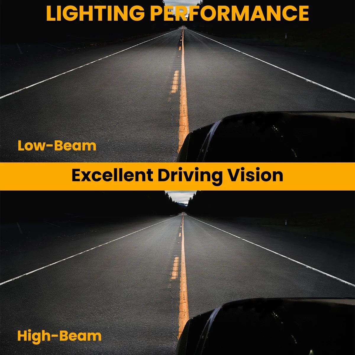 Spec-D Tuning Projector Headlights Black Compatible with 2005-2009 Hyundai Tucson All Modles, Left + Right Pair Headlamps Assembly
