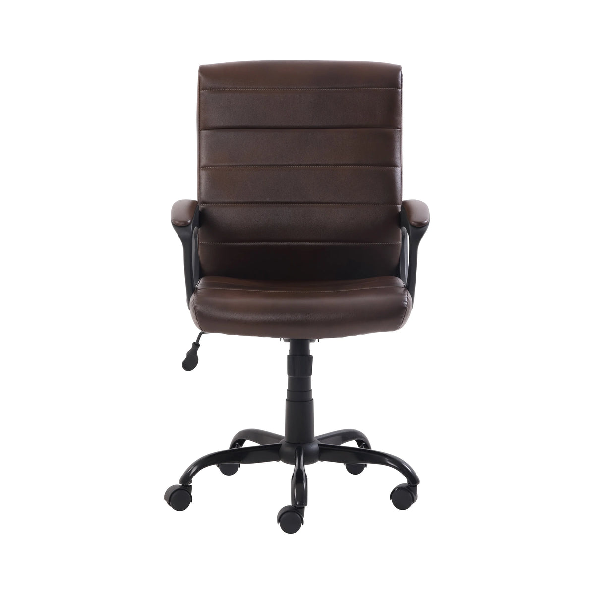 Mainstays Bonded Leather Mid-Back Manager's Office Chair, Gray, Adult