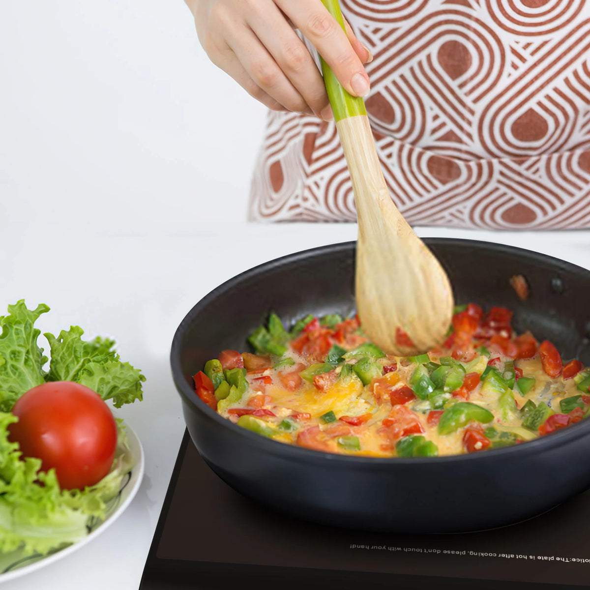 Cheftop Single Burner Induction Cooktop - Portable 120V Digital Ceramic Top 1300 Watt, Touch Sensor Control, Multiple Controls Cooking Zones & Power Levels