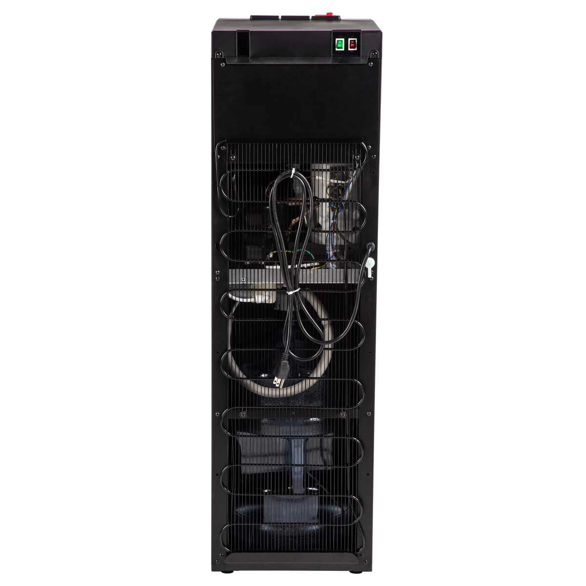 Great Value Bottom Loading Hot/Cold/Room Temp. Water Dispenser, Black/Stainless Steel Water Cooler, 41" High