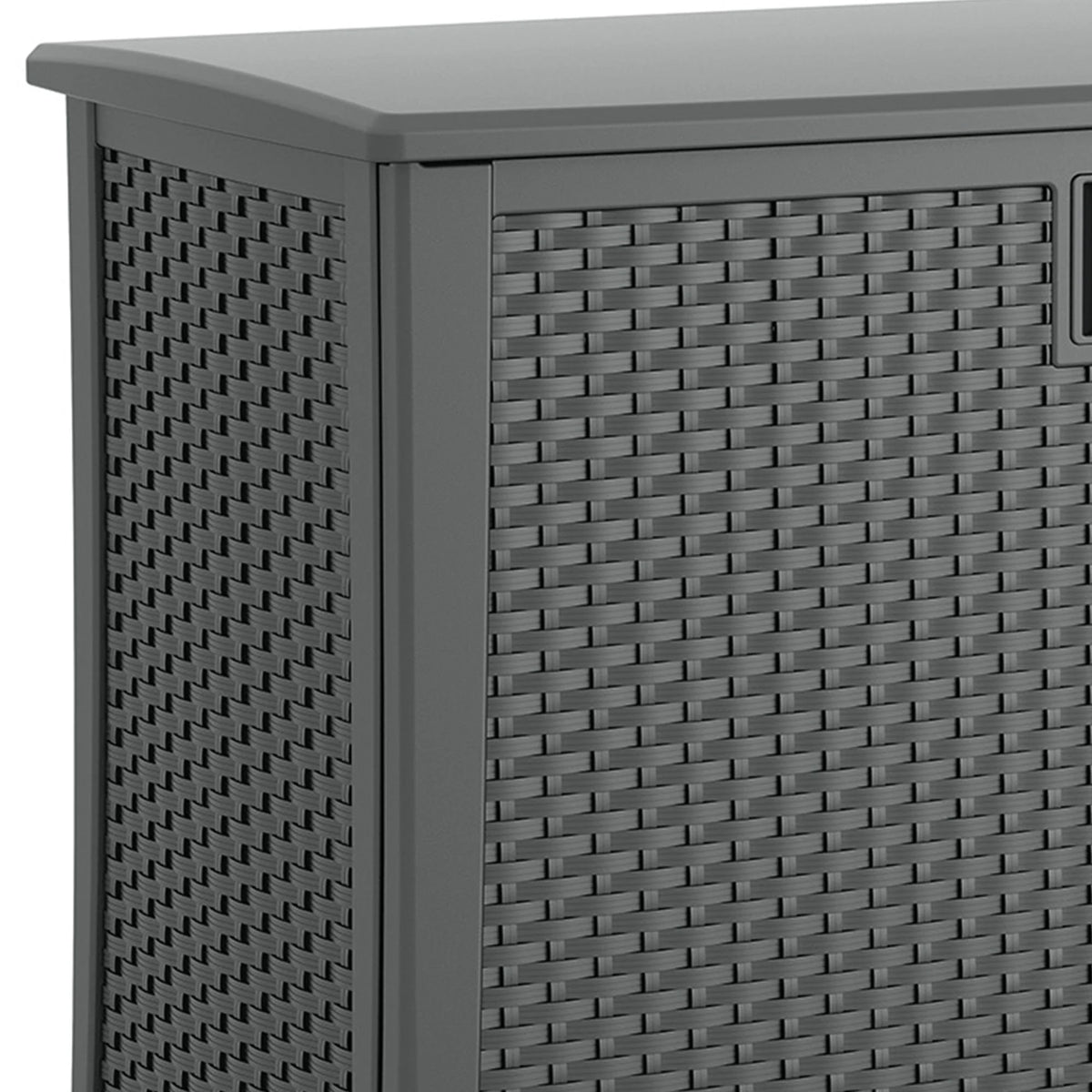 Suncast Outdoor Cabinet Deck Storage Box with Adjustable Shelf, (2 Pack)
