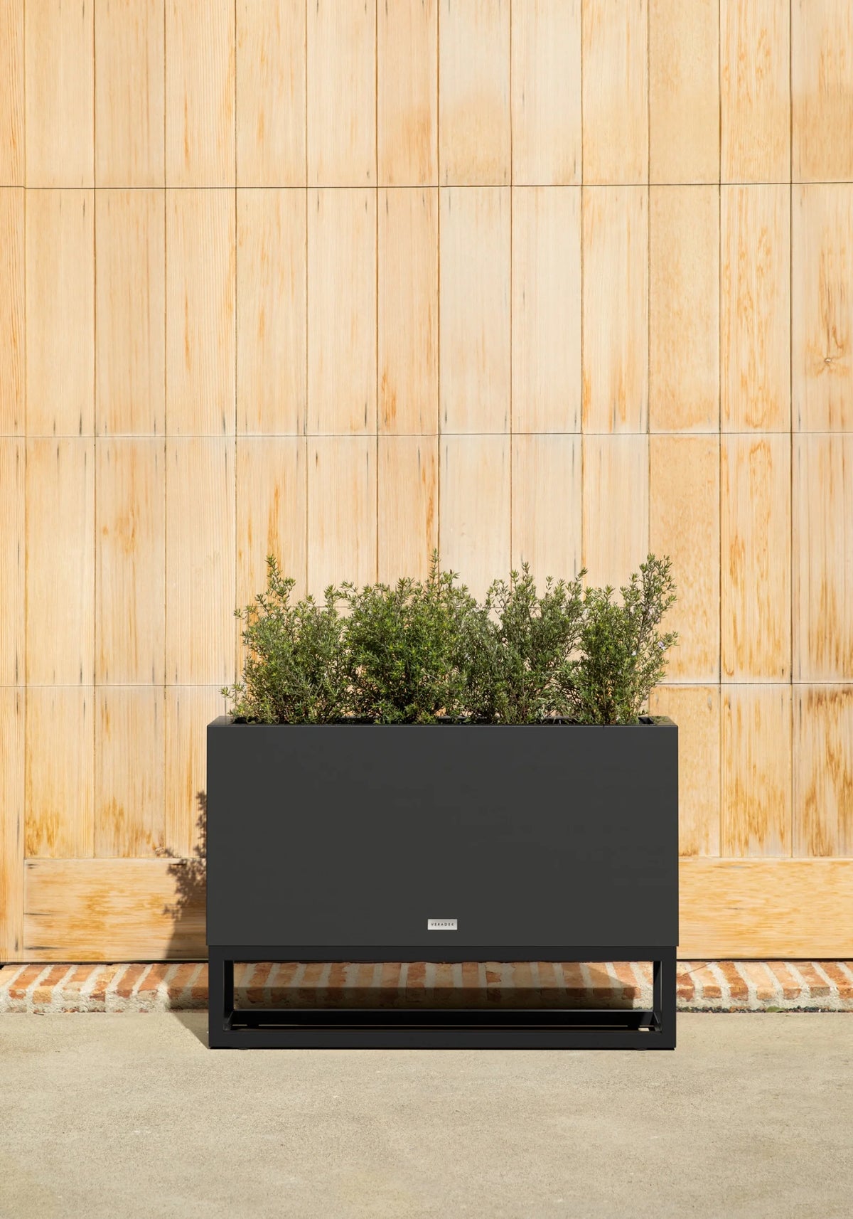 Veradek Block Series Raised Long Box Plastic Planter - (32 in., Black)