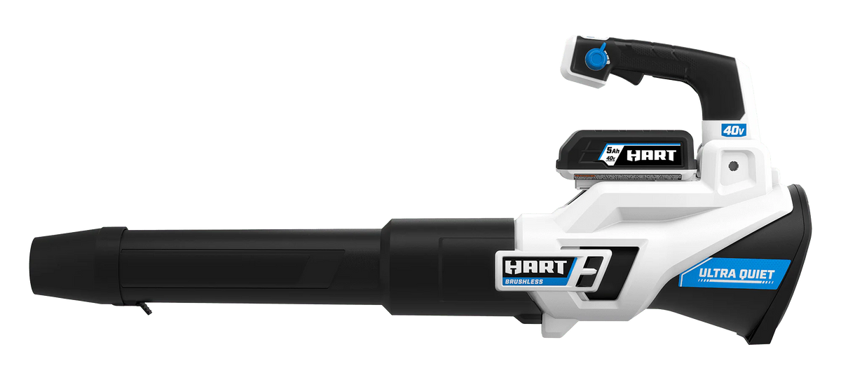 HART 40-Volt Cordless SUPERCHARGE Brushless 650 CFM Blower (1) 5.0 Ah Lithium Ion Battery