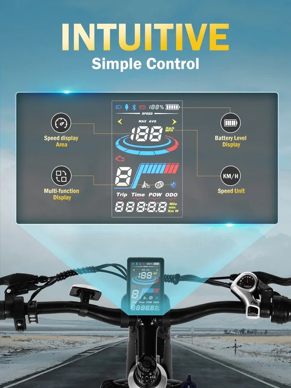Actbest Electric Bike for Adults with Peak over 750W Brushless Motor, Over 20MPH Electric Mountain Bike, Removable Built-in Battery,26"×4 Fat Tires Ebikes for Adults,UL2849 (Gray)