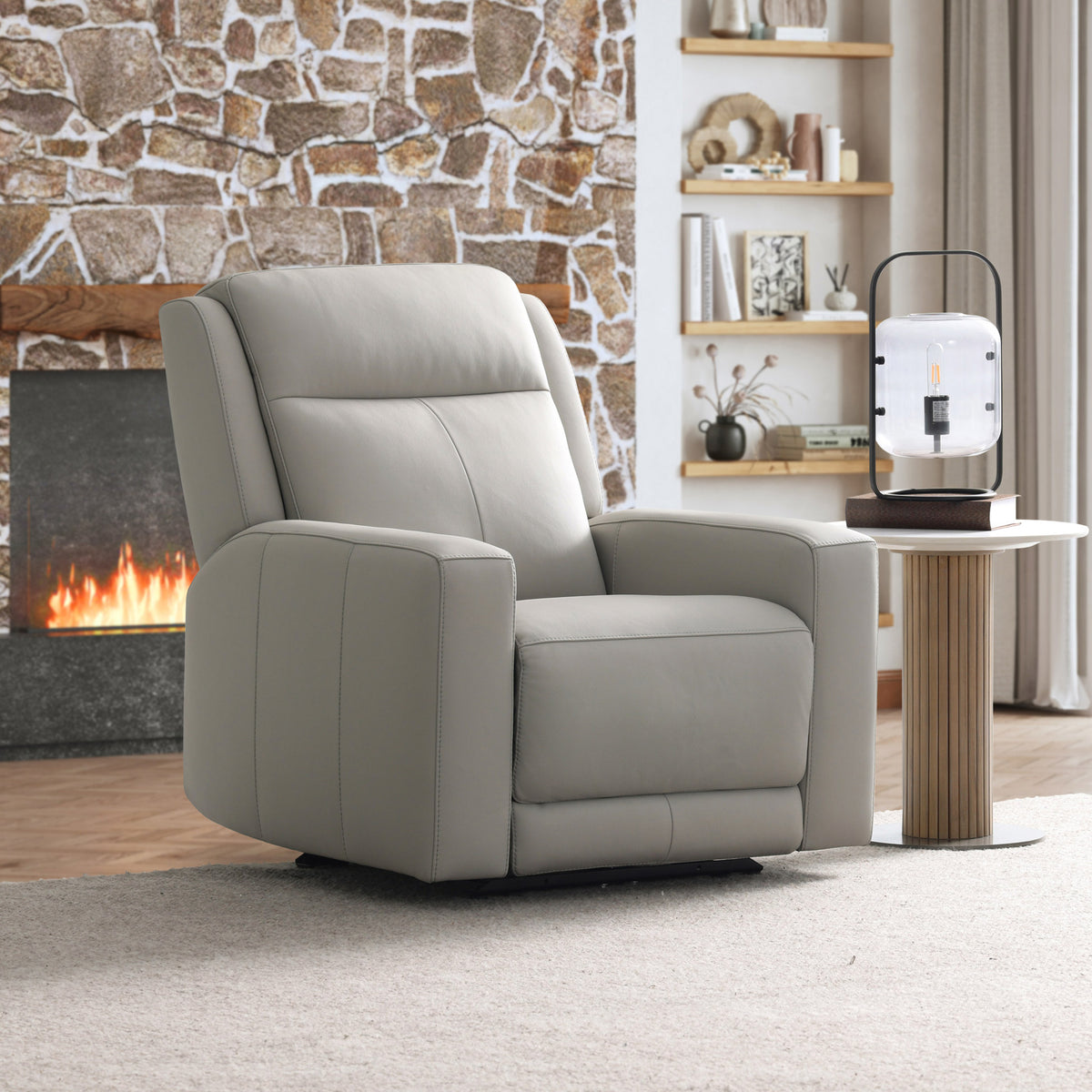 Wren Zero Gravity Power Leather Recliner with Power Headrest