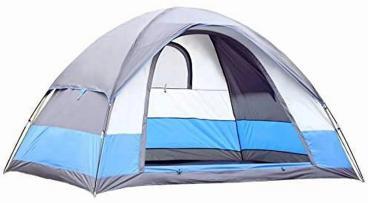 MaximalPower 5-Person Camping Tent for Family - Includes Easy to Set Up Stakes