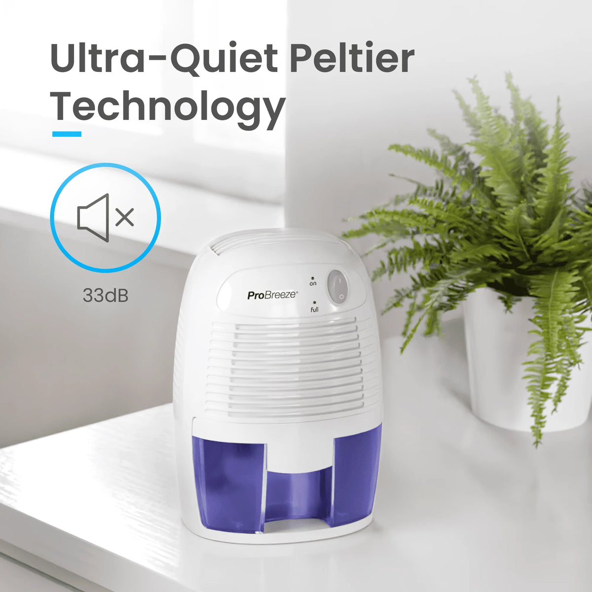 Pro Breeze 1 Pint Portable Dehumidifier for Small Rooms up to 215 sq. ft.