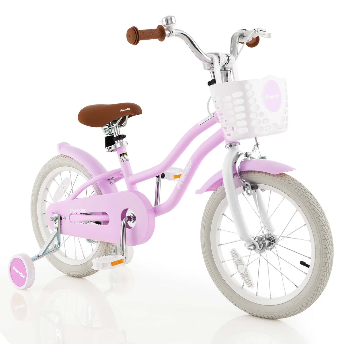Costway 18'' Kids Bike Toddler Bicycle with Training Wheel Kickstand for 4-8 Years Old Pink