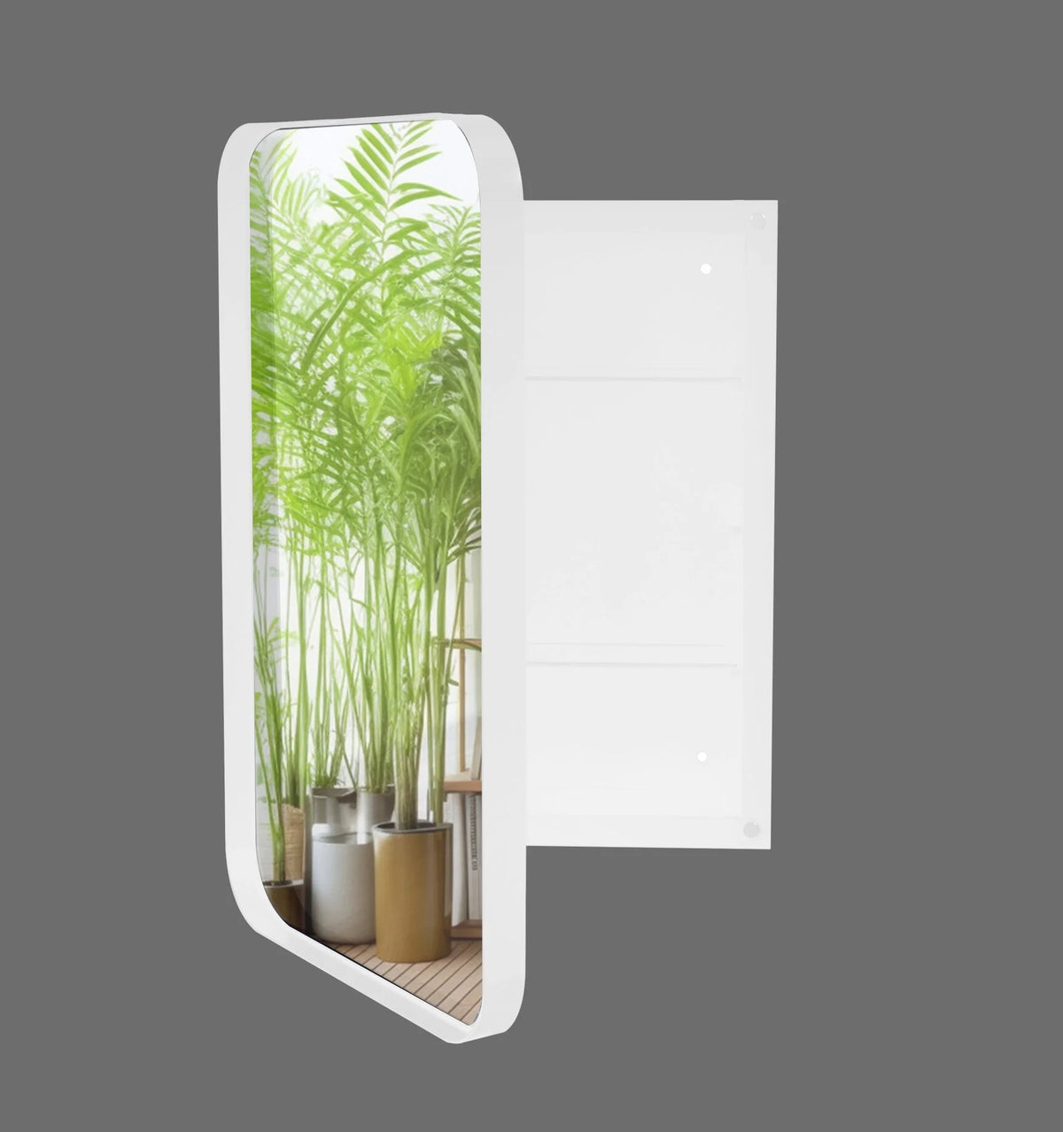 16x24 Inch Bathroom Mirror Cabinet with Adjustable Glass Shelves, Recessed Metal Framed Medicine Cabinet for Storage, Matte Gold