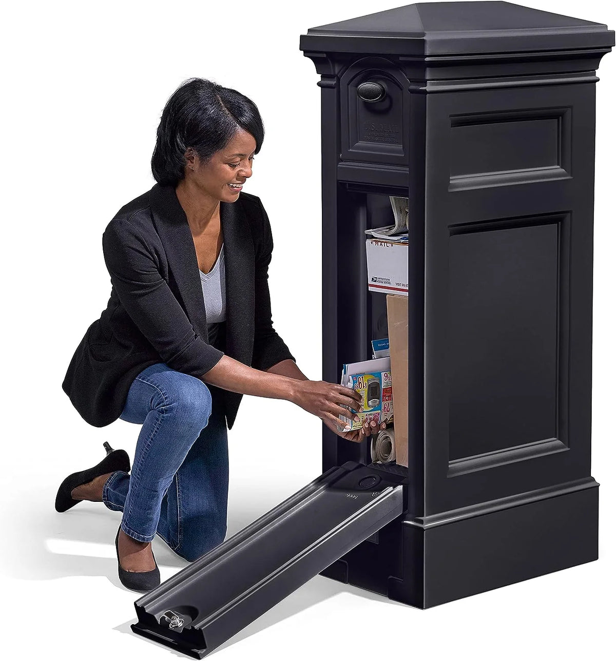 Step2 Atherton Reserve Black Mailbox with Package Storage
