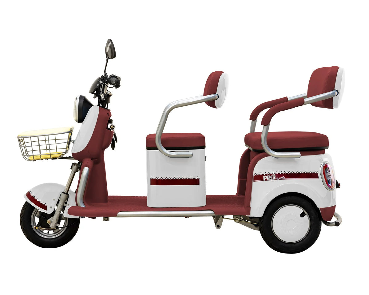 Massimo MGC E-Trike 3-Wheel Electric Cart �C 17 MPH, 2-Seater Adult Scooter �C Blue
