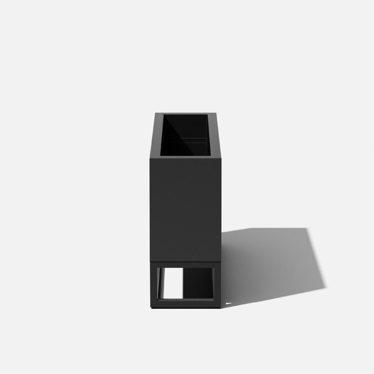 Veradek Block Series Raised Long Box Plastic Planter - (32 in., Black)