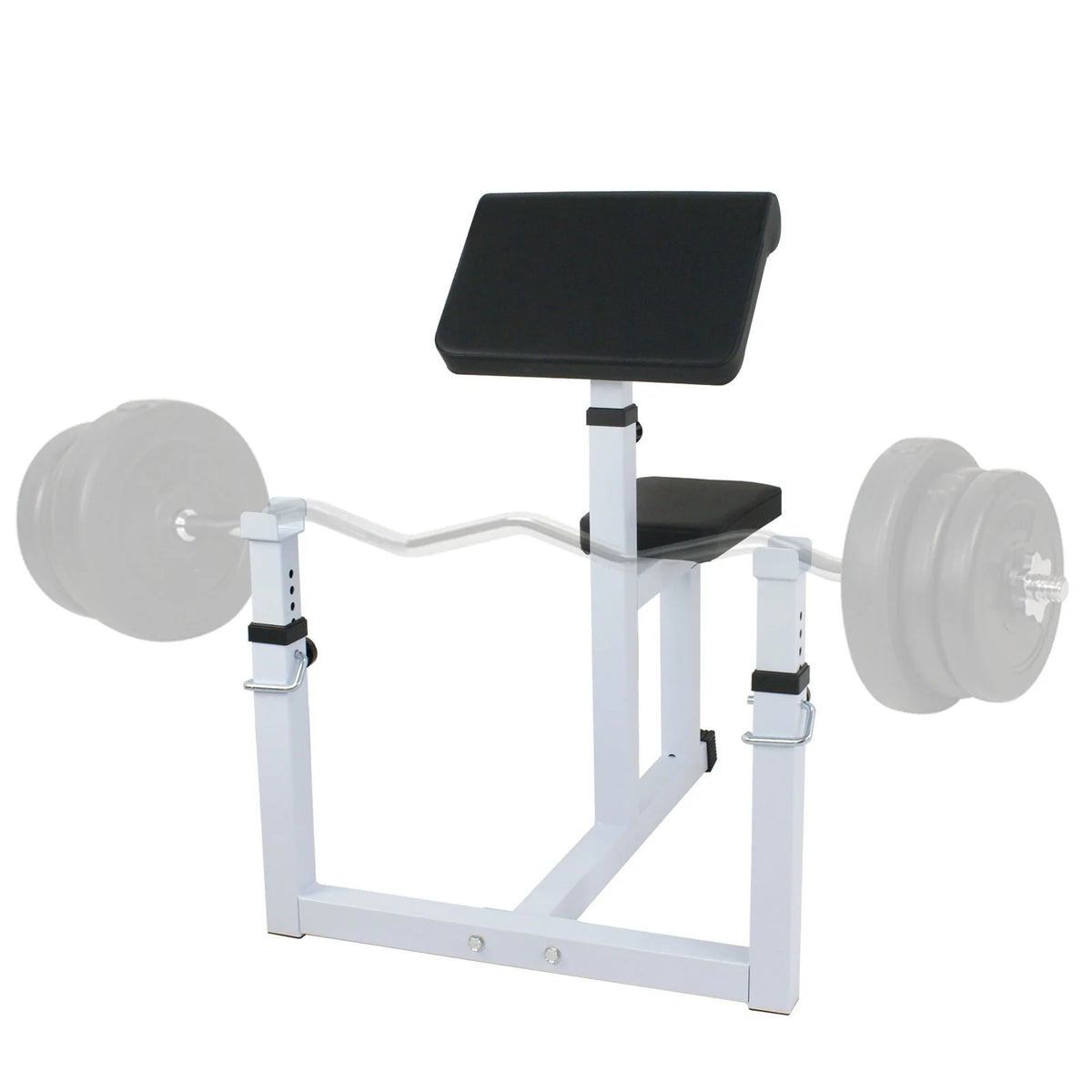 ZENY Arm Curl Weight Bench Adjustable Commercial Preacher Seated Dumbbell