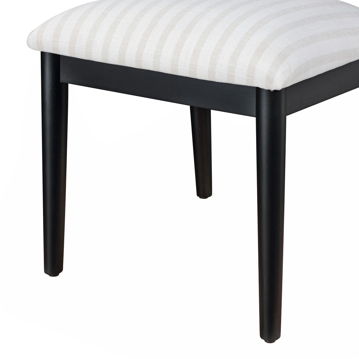 Beautiful Drew Dining Room Chair by Drew Barrymore, Rich Black Finish, 2 Pack