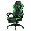Gymax Office Computer Desk Chair Gaming Chair Adjustable Swivel w/Footrest Red