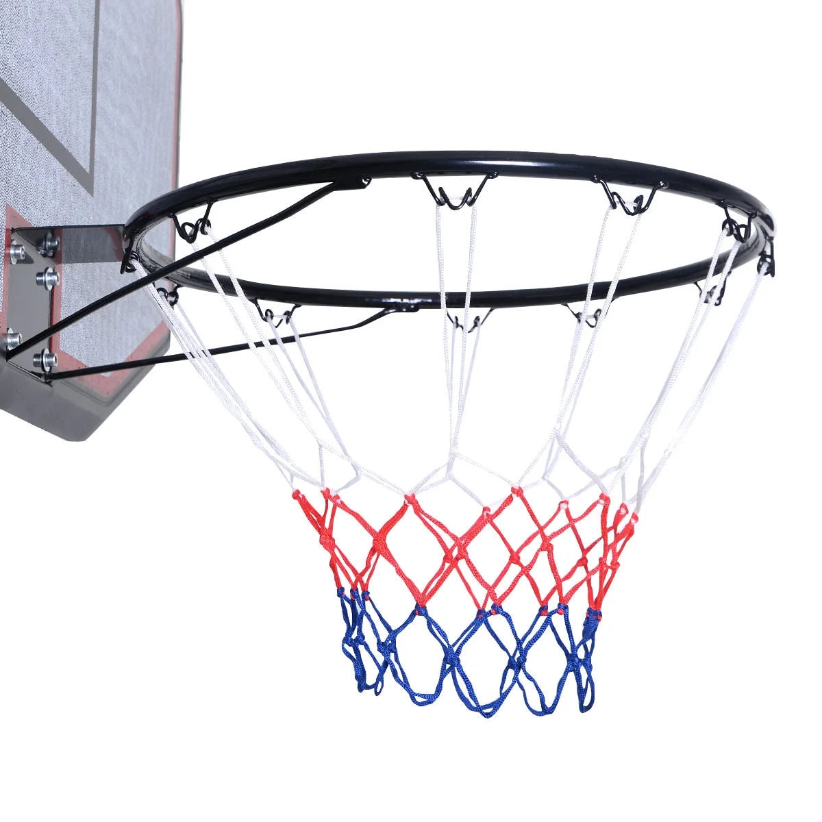 Costway 10ft 43'' Backboard In/outdoor Adjustable Height Basketball Hoop System