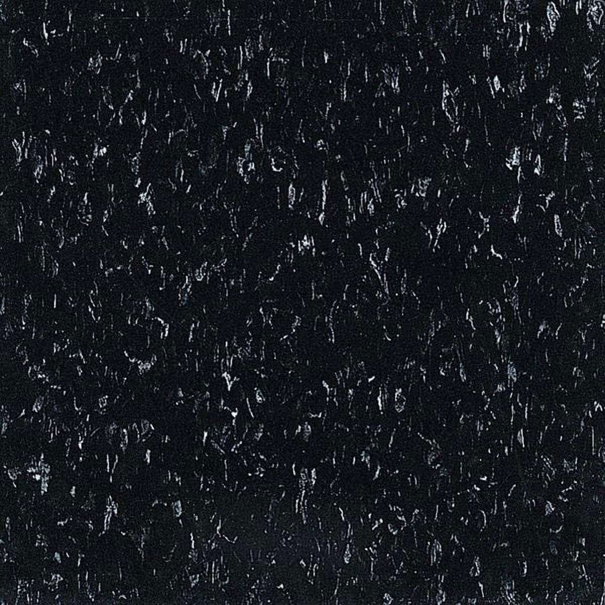 Armstrong Vinyl Floor Tiles,12 in W,Classic Black 51910031
