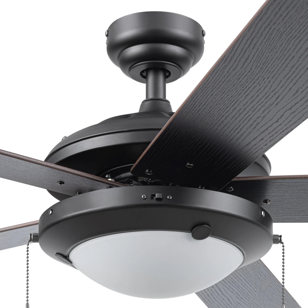 Mainstays 52" Transitional Satin Nickel Indoor Ceiling Fan with Light, Pull Chain Control & Reverse Airflow
