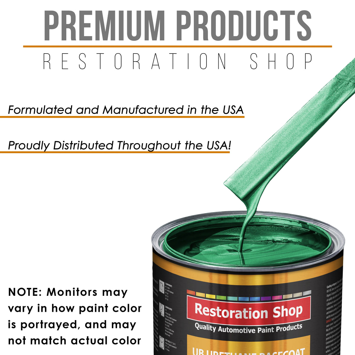 Rally Green Metallic SLOW Gallon Auto Car Paint Kit URETHANE BASECOAT Clearcoat