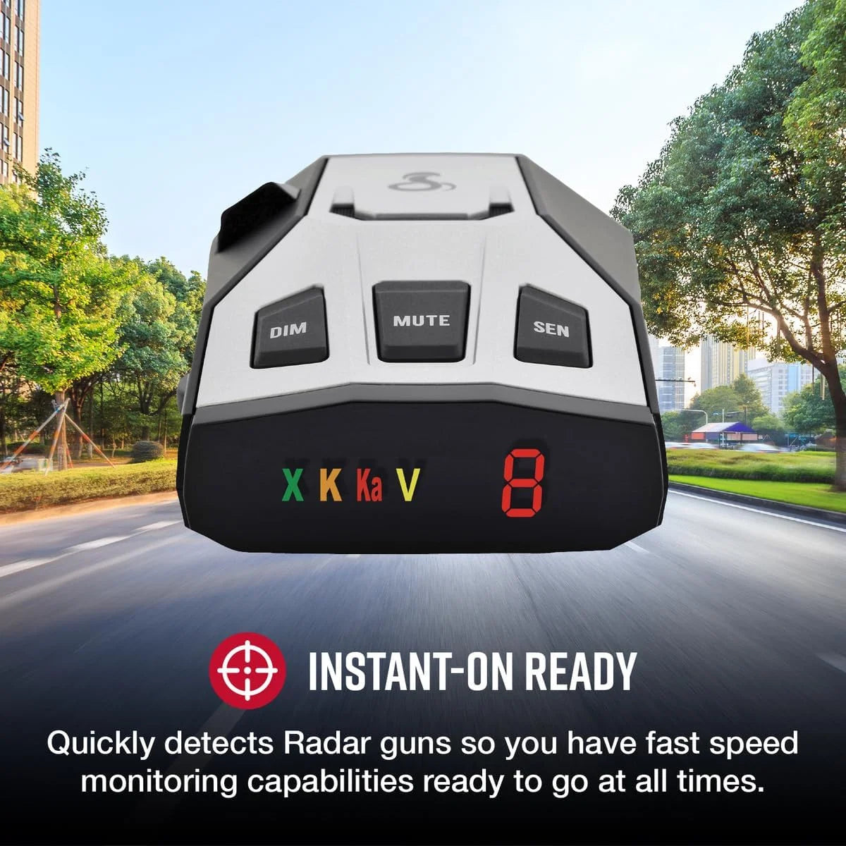 Cobra RAD 350 Laser Radar Detector - Long Range, False Alert Filter, OLED Display, Front & Rear Detection