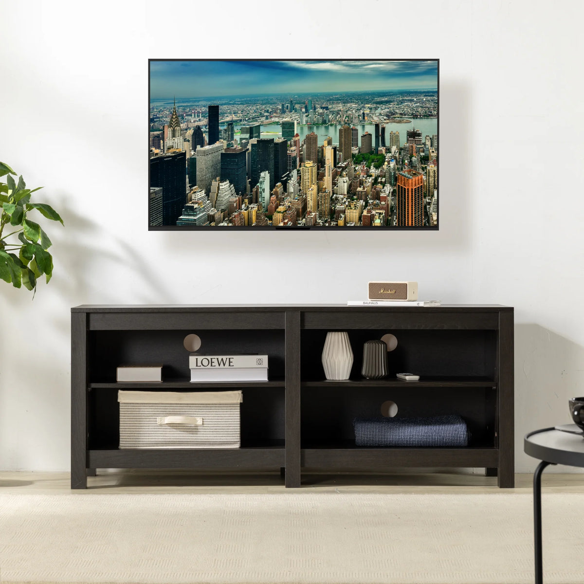Zinus Camden TV Stand for TVs up to 65", Espresso