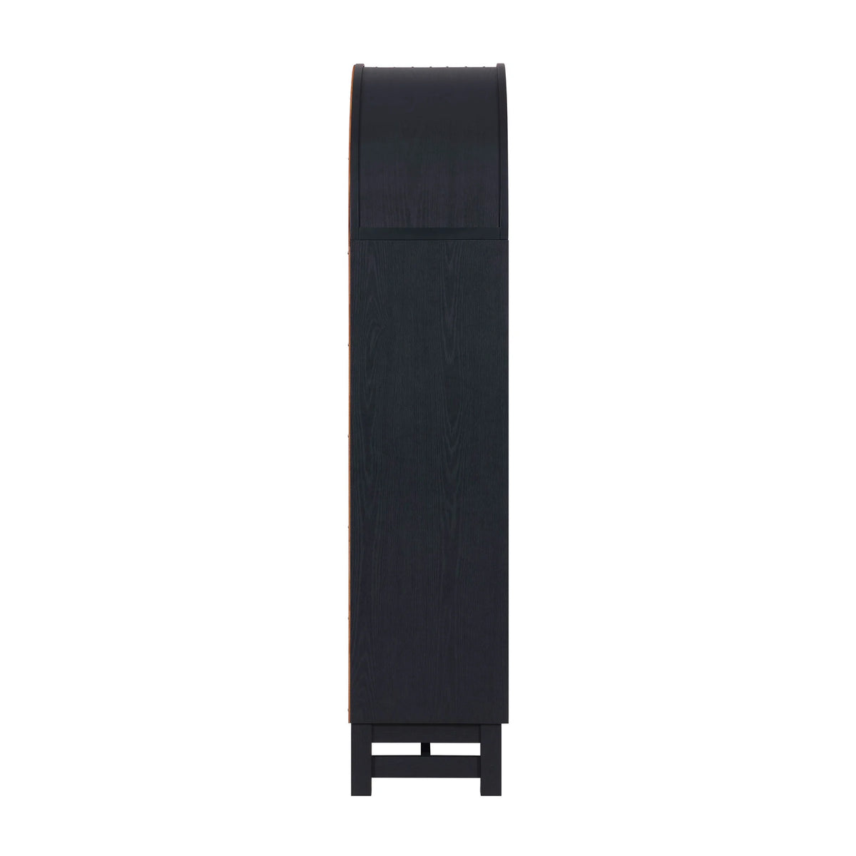 Better Homes & Gardens Juliet Open Arch Bookcase, Rich Black and Light Honey