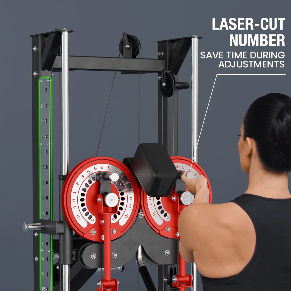 Syedee Stretch Machine, Full Body Stretching Equipment for Flexibility Training, Adjustable Leg Stretcher Machine, Lower Back Stretcher, Flexibility Trainer for Home Gym, Improve Mobility & Posture