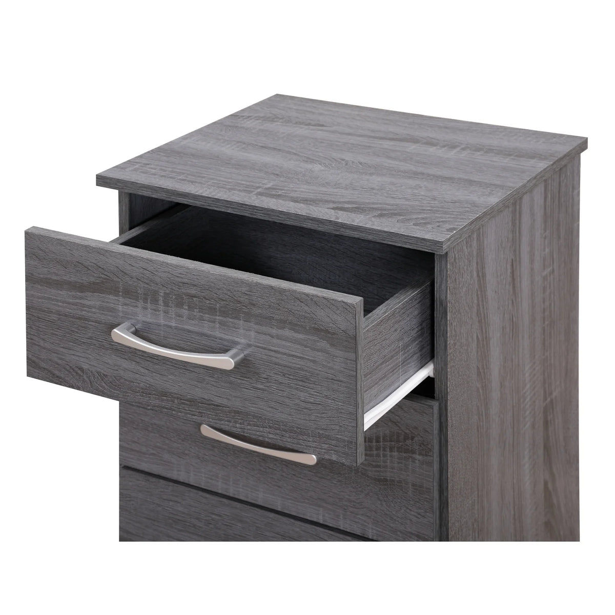 Glory Furniture Boston 3 Drawer Nightstand in Gray