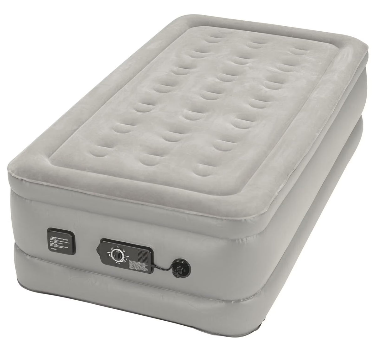 Raised Air Mattress with Never Flat Pump,
