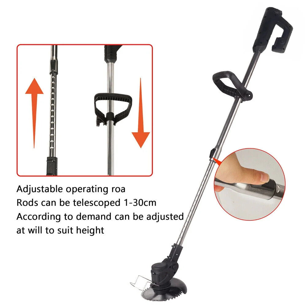 Paddsun Electric Weed Eater Lawn Edger Cordless Grass String Trimmer Cutter 24V &Battery