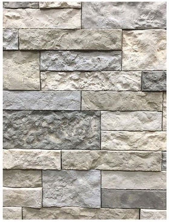 AirStone Spring Creek Faux Stone Primary Wall Tile to Cover 8 Square feet for home improvement indoor or outdoor