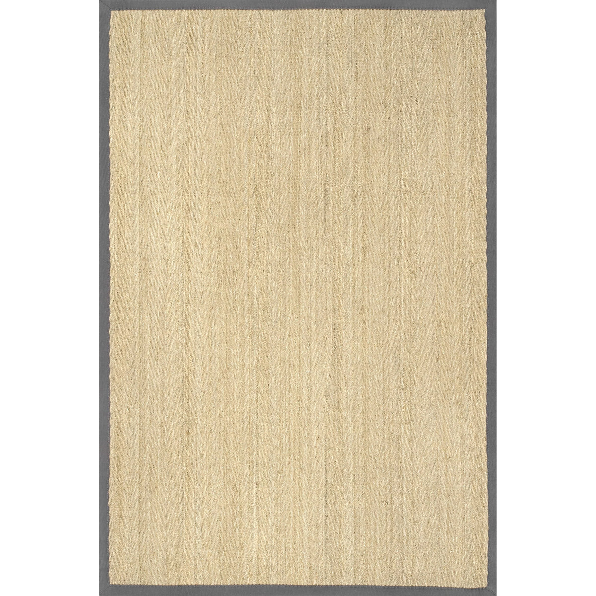 nuLOOM Larnaca Seagrass Solid Outdoor Area Rug, 5' x 8', Dark Gray