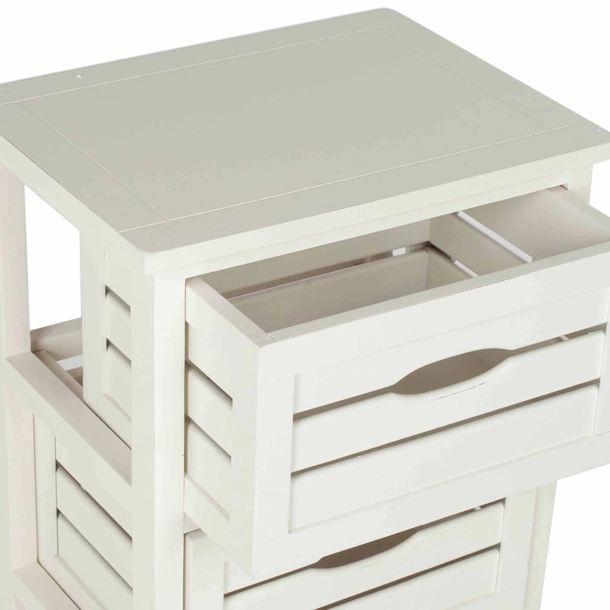 SAFAVIEH Samara Solid Rustic 3 Drawer Cabinet, Distressed Cream