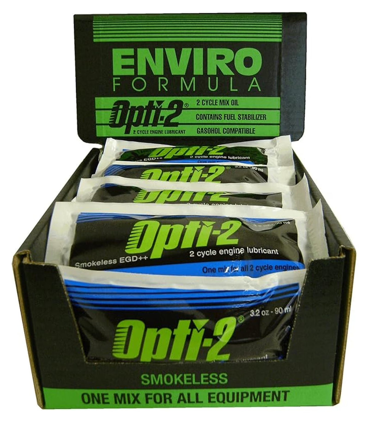Opti-2 2 Cycle Oil with Fuel Stabilizer 3.2 Oz., pack of 28