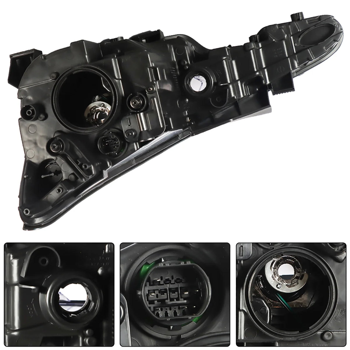 Labwork Headlights Assembly Black Halogen Headlamp Housing Fit for 2019 2020 Hyundai Elantra, Front Right (Passenger Side)