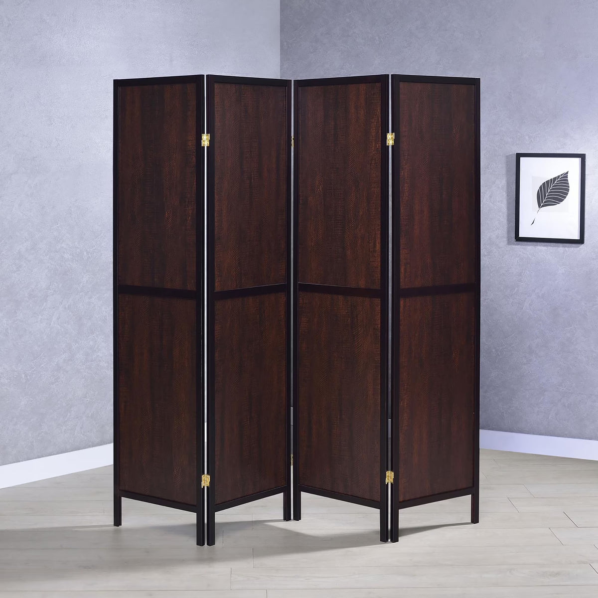 Privacy Screen 82.8'' W x 65'' H 6 - Panel Solid Wood Folding Room Divider, Natural,Outdoor Privacy Screen