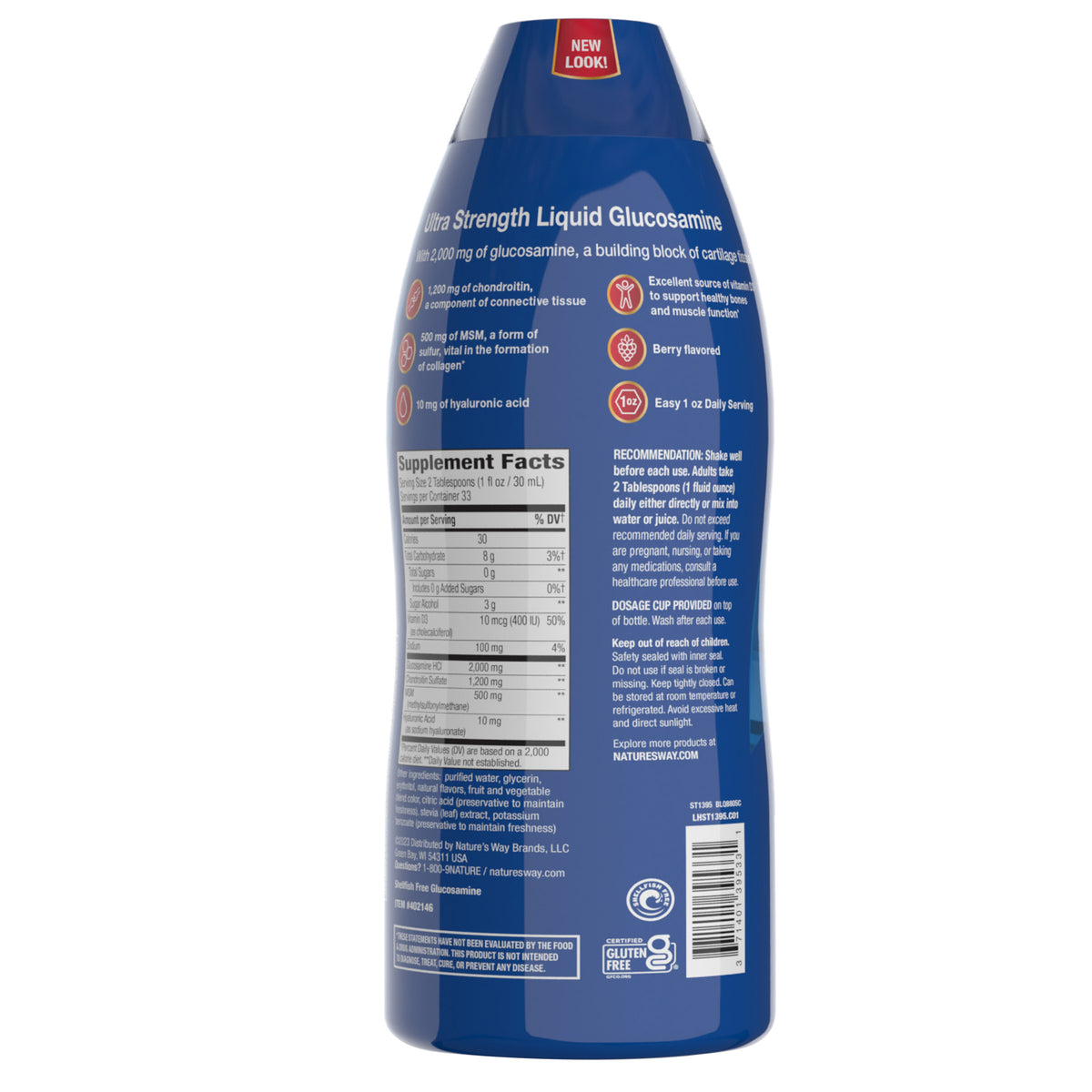 Nature's Way Joint Movement Glucosamine Extra Strength, 33.8 Fluid Ounces