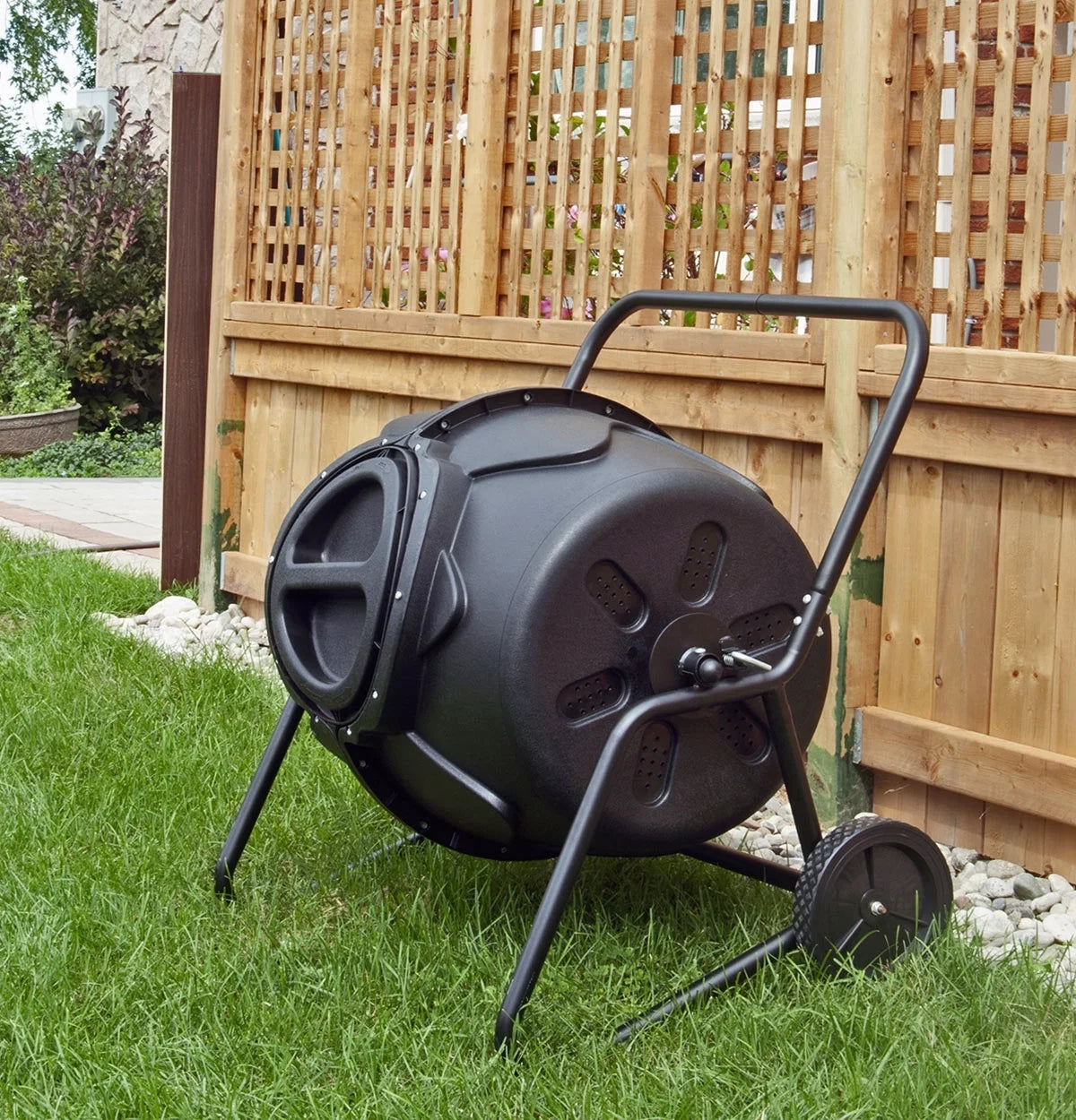 KoolScapes Two-Wheeled Tumbling Composter 50 Gallon / 190L